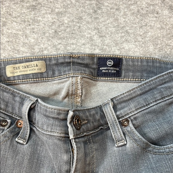 AG The Camila Super Skinny Jeans โ Size 27R | Distressed Gray ๐ - Picture 11 of 16